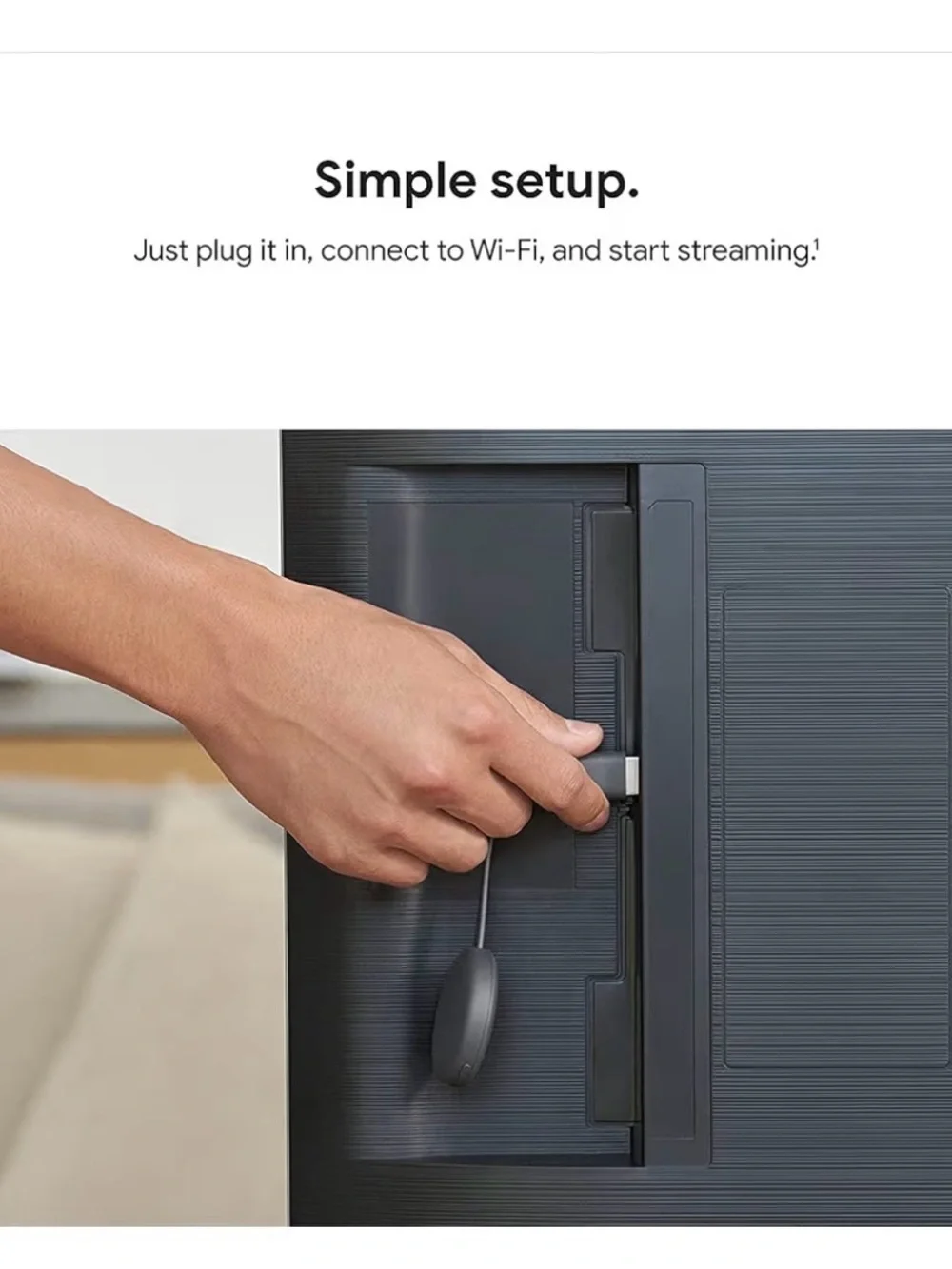 Google Chromecast - Streaming Device with HDMI Cable